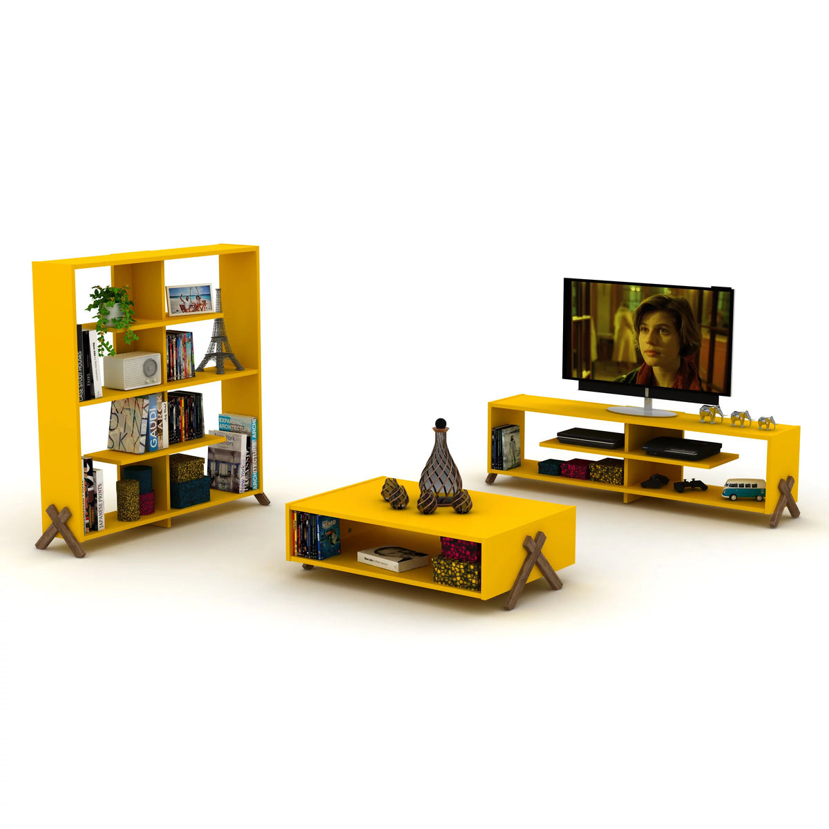 4 Tier Wood Bookshelf O99372