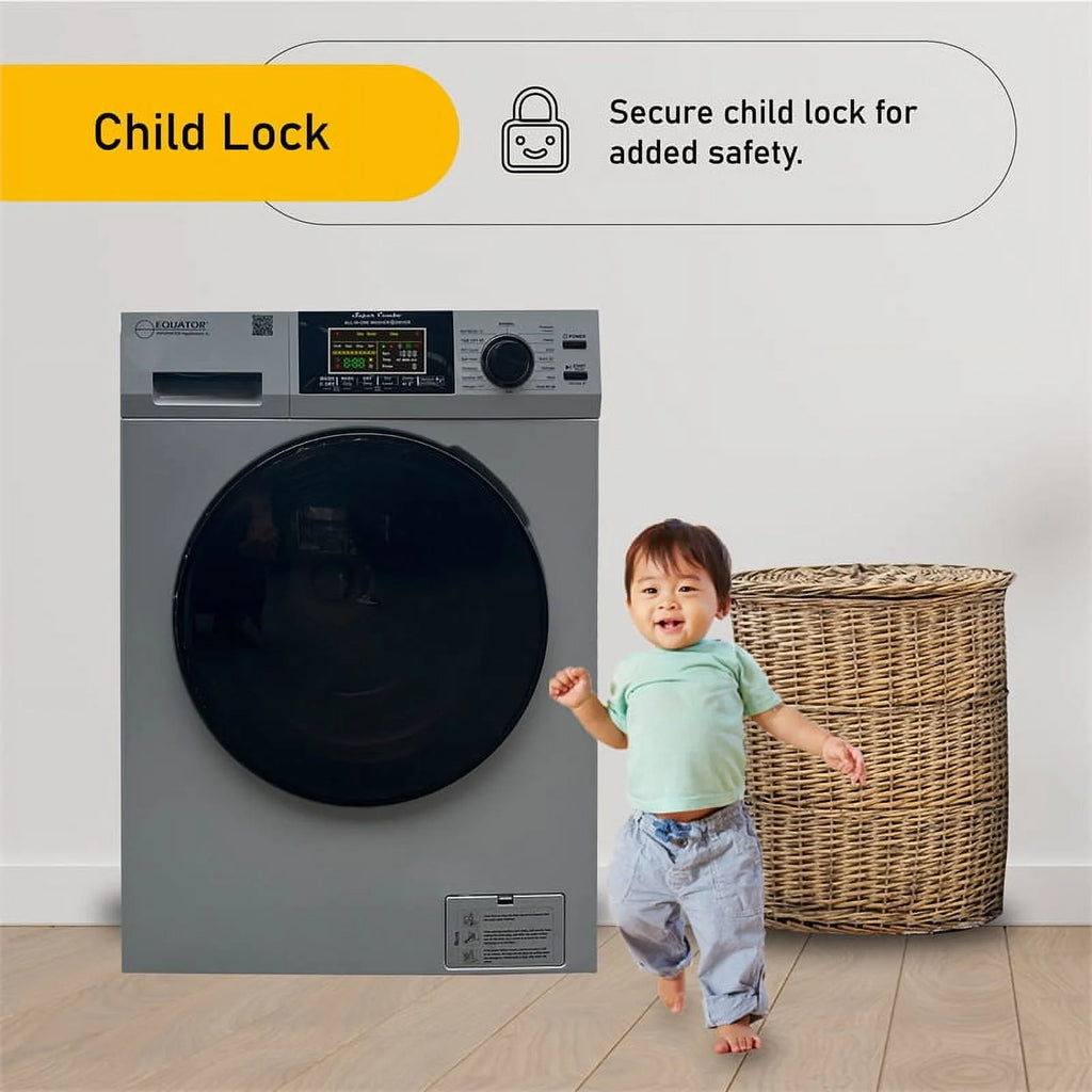 Compact 110V Vented/Ventless 15 lbs Washer Dryer A556