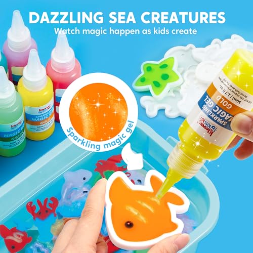 Glow-in-The-Dark Water Gel Kit with 10 Gels and 12 Molds R735356