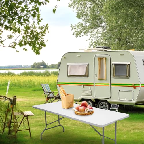6ft Heavy Duty Plastic Folding Table I628