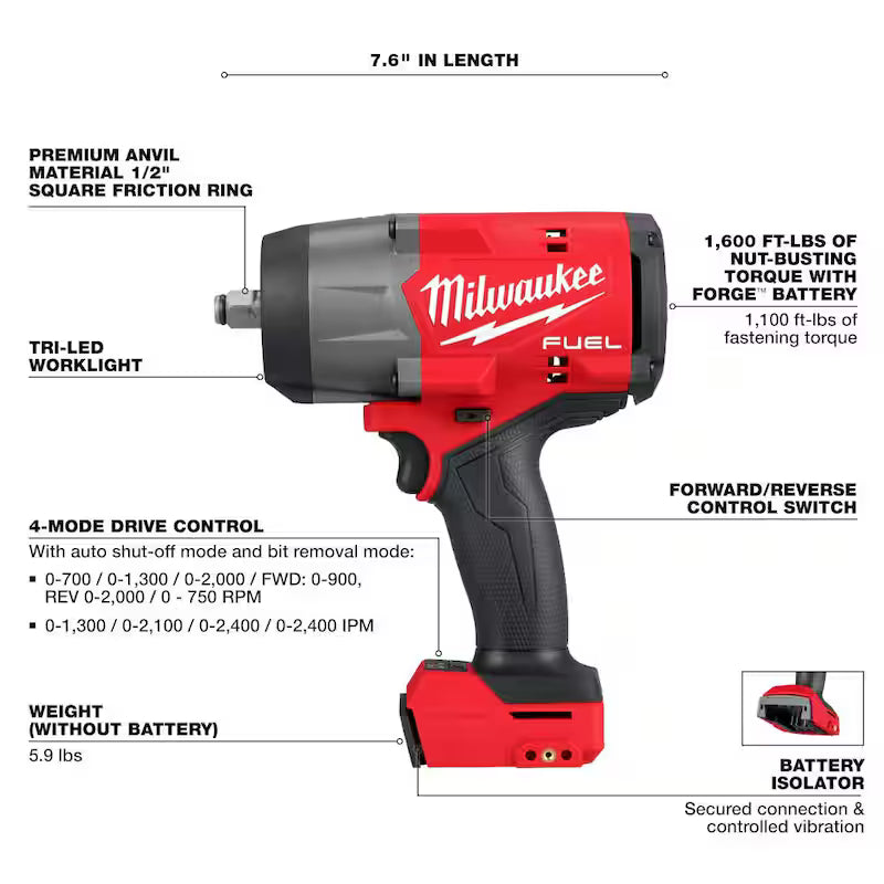 18V Lithium-Ion Brushless Cordless Combo Kit with 5.0 Ah Batteries 7-Tool K58094