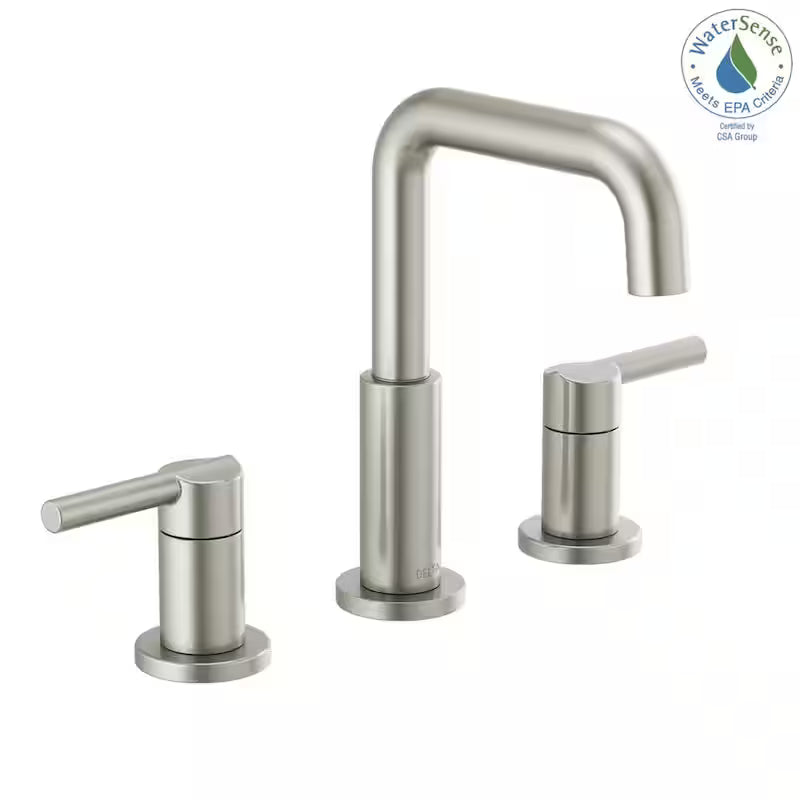 8 in. Widespread 2-Handle Bathroom Faucet in Stainless H270
