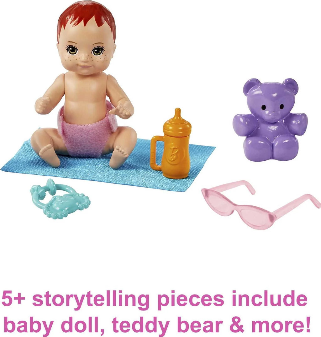 Stroller Playset with Dolls and 5 Accessories R606