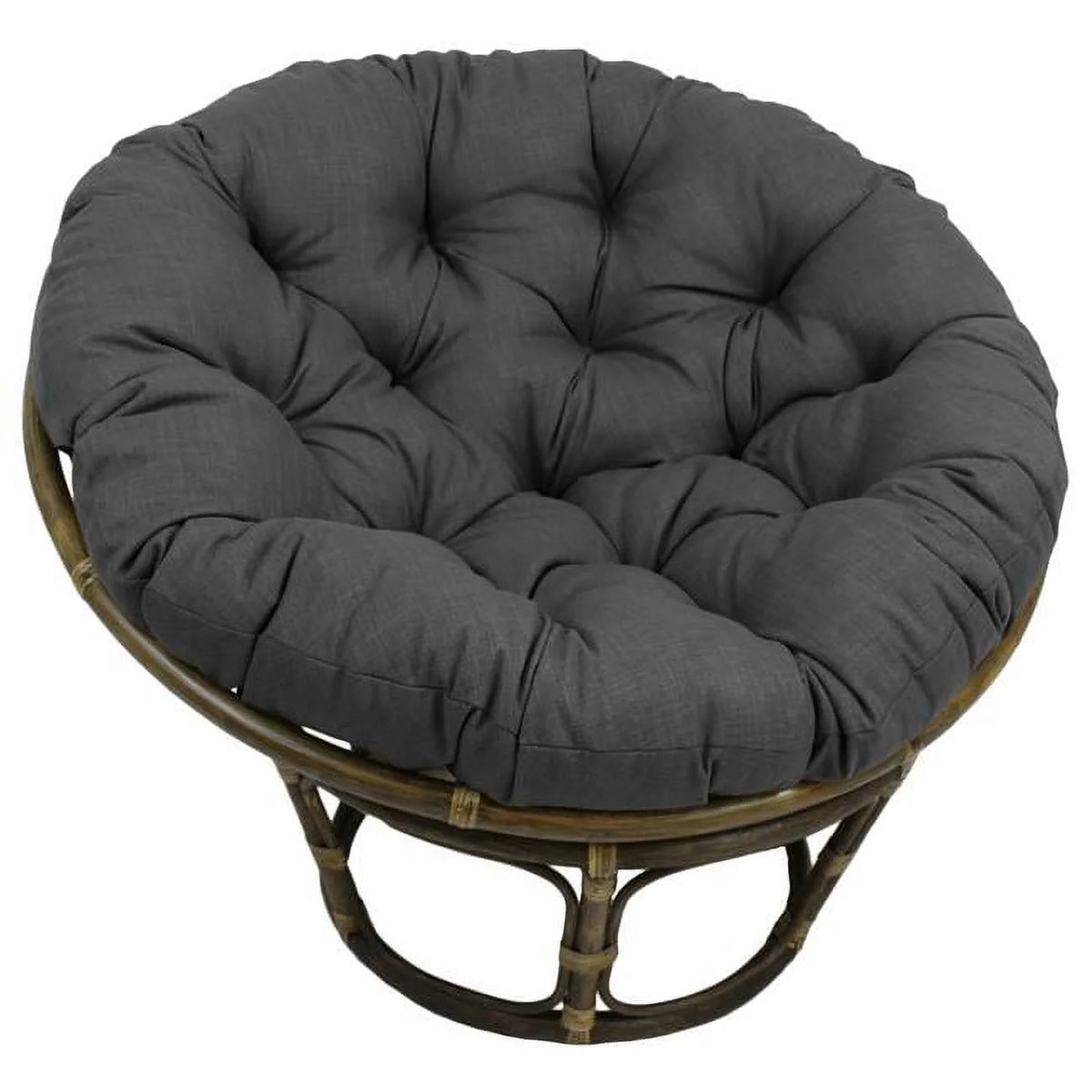 Solid Outdoor Spun Polyester Papasan Cushion M31289