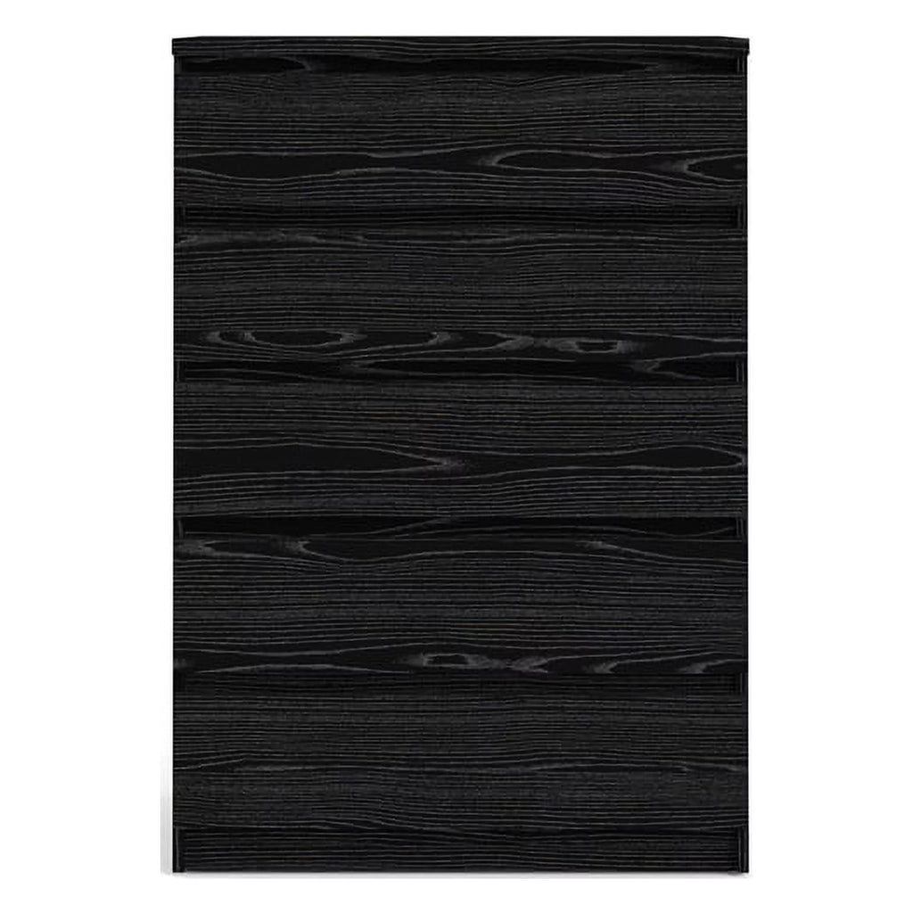 2 Piece Dresser and Chest Set Black Woodgrain V873792