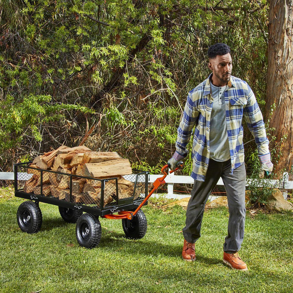 Steel Utility Cart with Removable Sides T6380