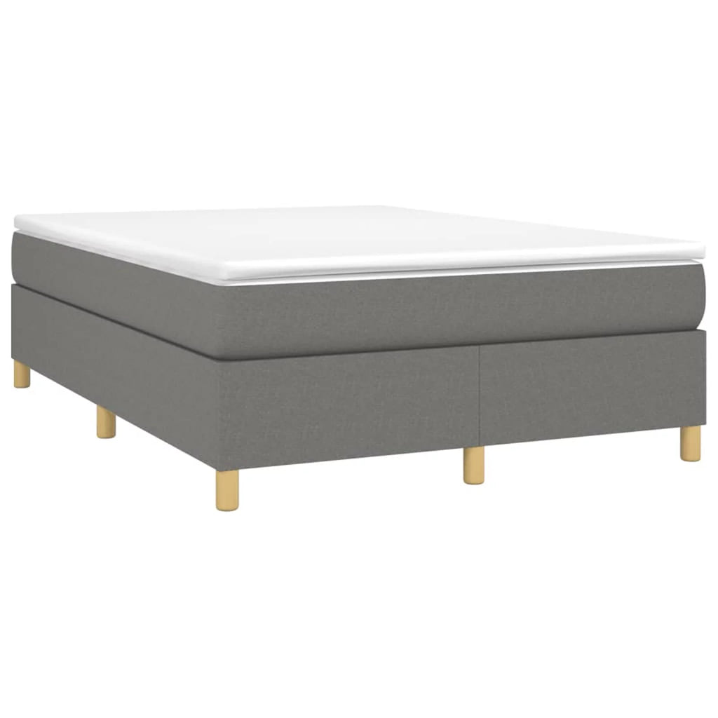 Full Size Fabric Box Spring with Wooden Slat Support B6574