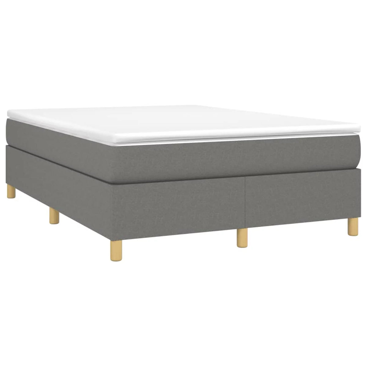 Full Size Fabric Box Spring with Wooden Slat Support B6574