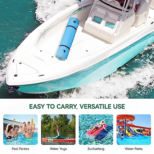 9' 12' Blue Lily Pad Floating Mat D718149