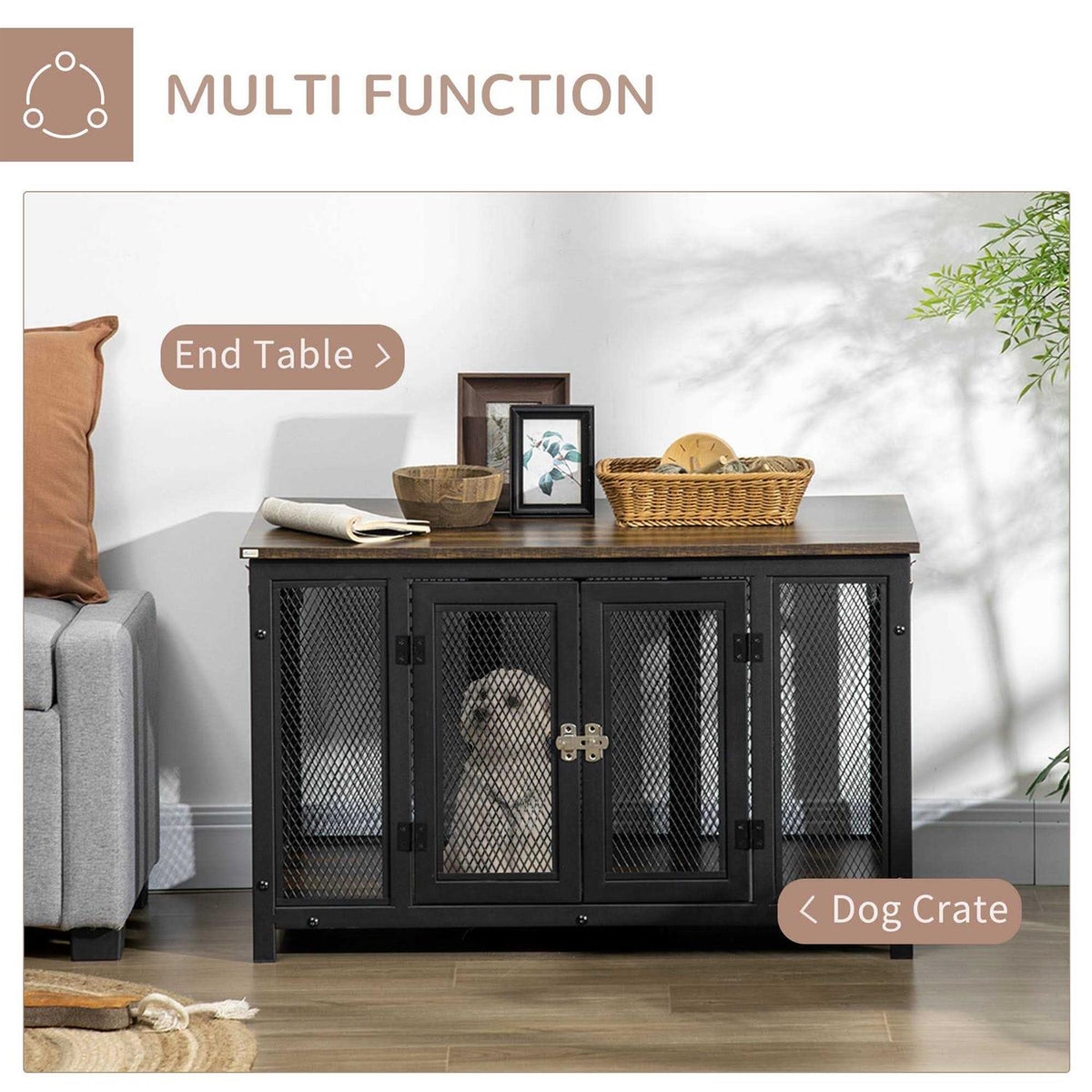 Furniture Style Dog Crate with Openable Top Z23538
