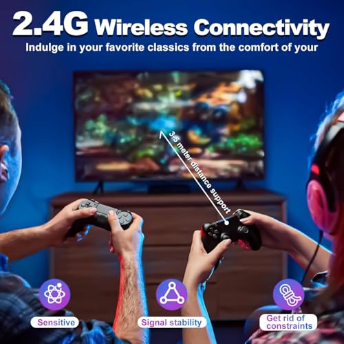 Wireless Retro Game Console Stick with 2 Pack 2.4G Wireless Controllers V891970