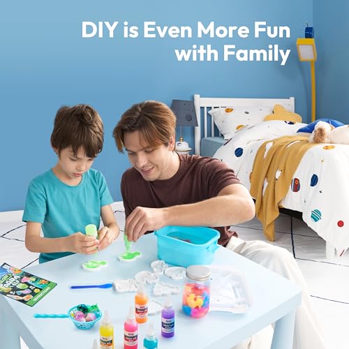 Glow-in-The-Dark Water Gel Kit with 10 Gels and 12 Molds R735356