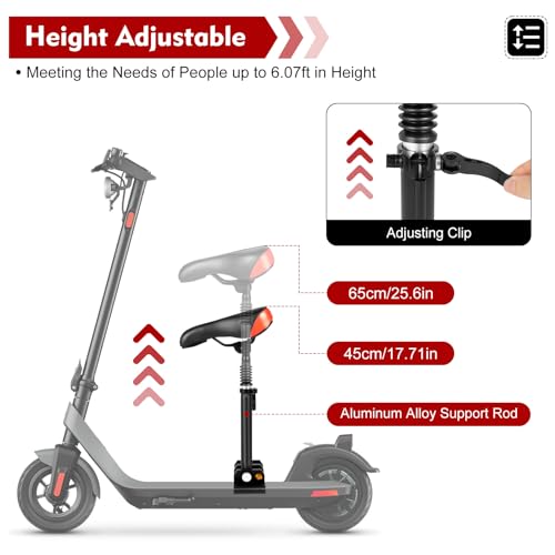 Adjustable Portable Scooter Seat 26 x 16 Cm J943064
