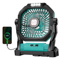 Rechargeable 20000mAh Portable Camping Fan with LED Light Y869338
